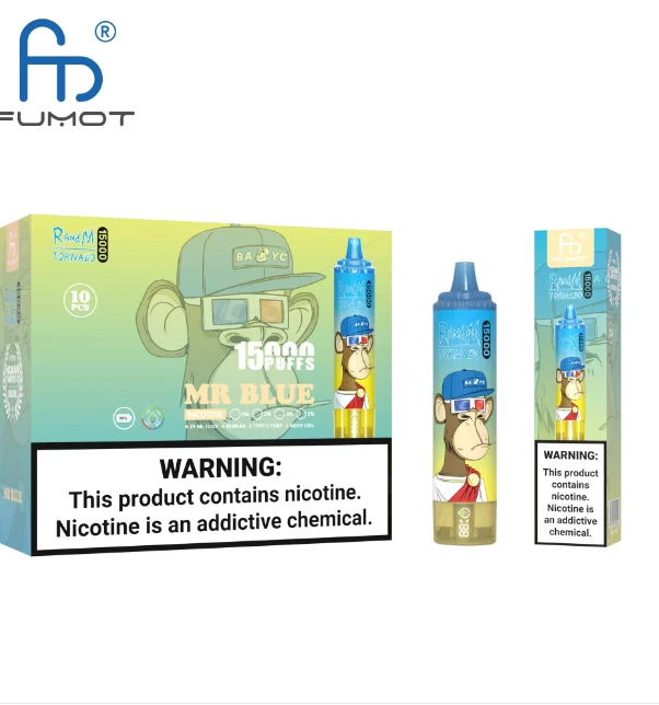 [Clearance Sale] Fumot Randm Tornado 15000 Puffs Wiederaufladbares Einweg Kit - 💥 Nehme 4 Zahle NUR 3! + Ab einem Einkauf von 100€ 2 Mystery Gratis💥