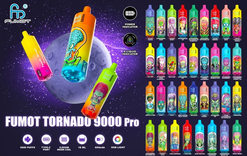 Randm Tornado 9000 Pro 9000 Puffs Wiederaufladbares Einweg Kit