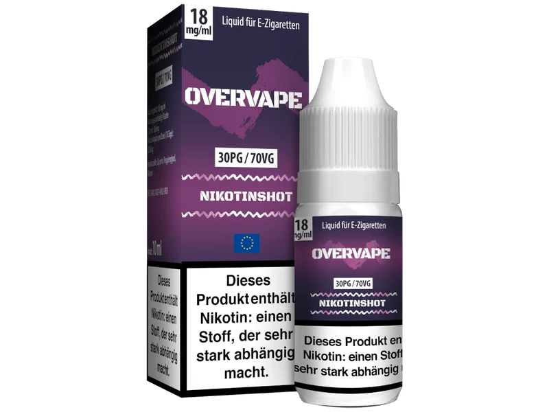 Overvape - Nikotin Shot - 10ml (30PG/70VG)