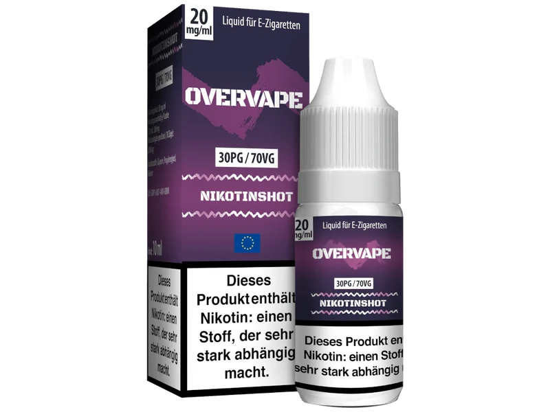 Overvape - Nikotin Shot - 10ml (30PG/70VG)