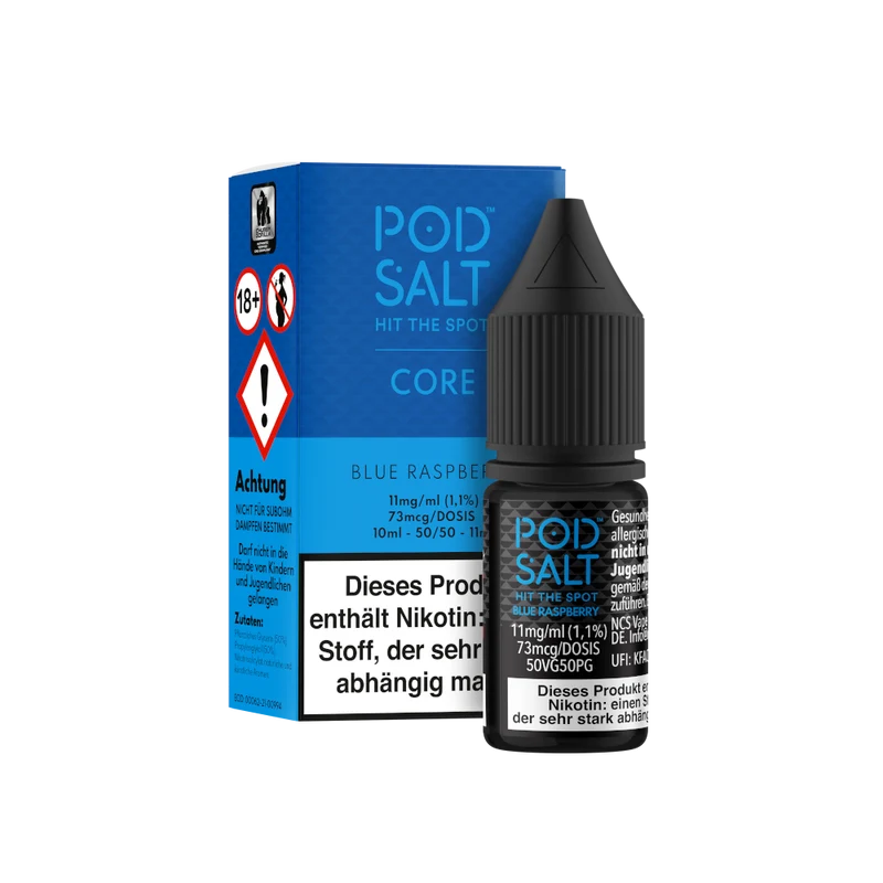 Pod Salt Core Blue Raspberry Nikotinsalz Liquid – Himbeere 10ml