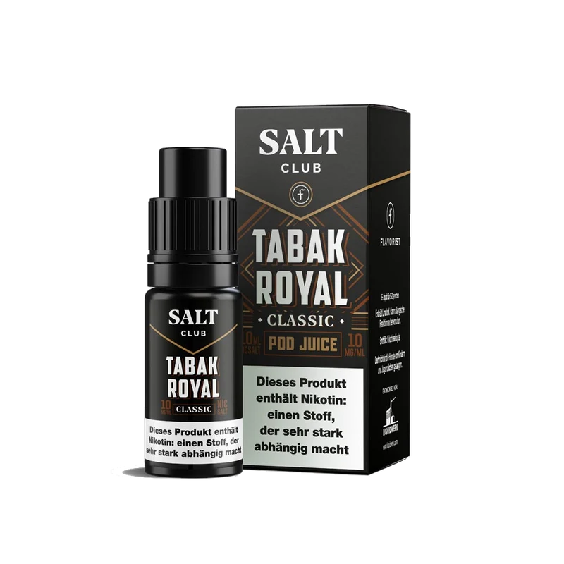 Salt Club - Flavorist Tabak Royal - Nikotinsalz Liquid - Classic