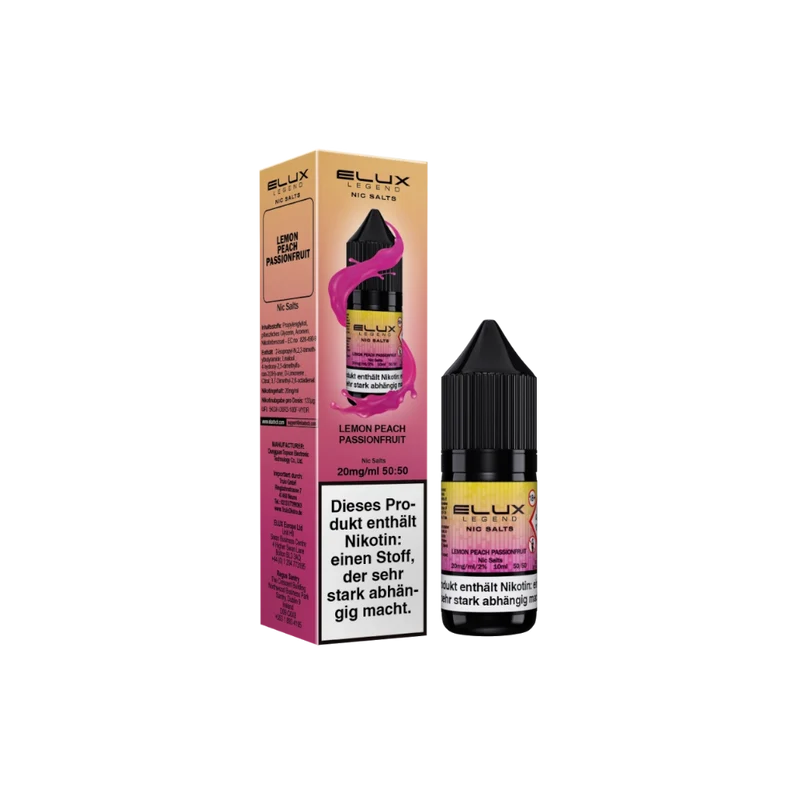 Elux - Nikotinsalz Liquid - Lemon Peach Passion