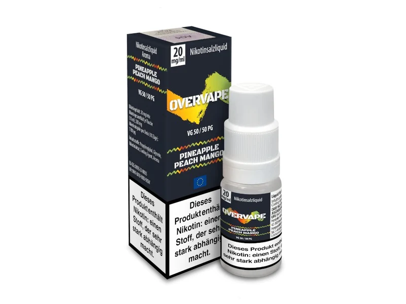 Overvape - Pineapple Peach Mango - 10ml Fertigliquid (Nikotinsalz)
