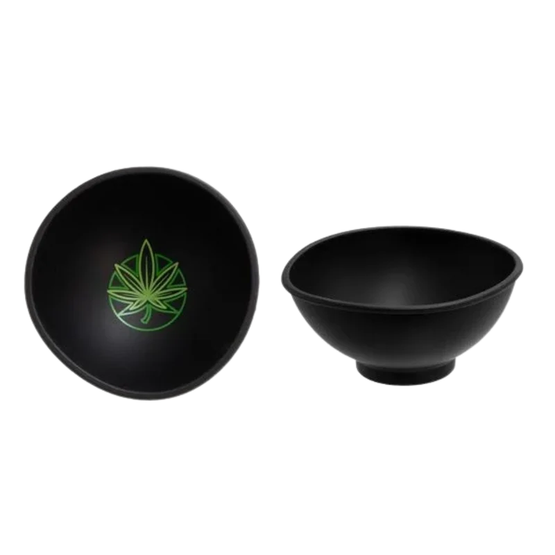 Growpoint Mischschale Silikon - Black - Hanfblatt - 70x30mm - 1 Stück