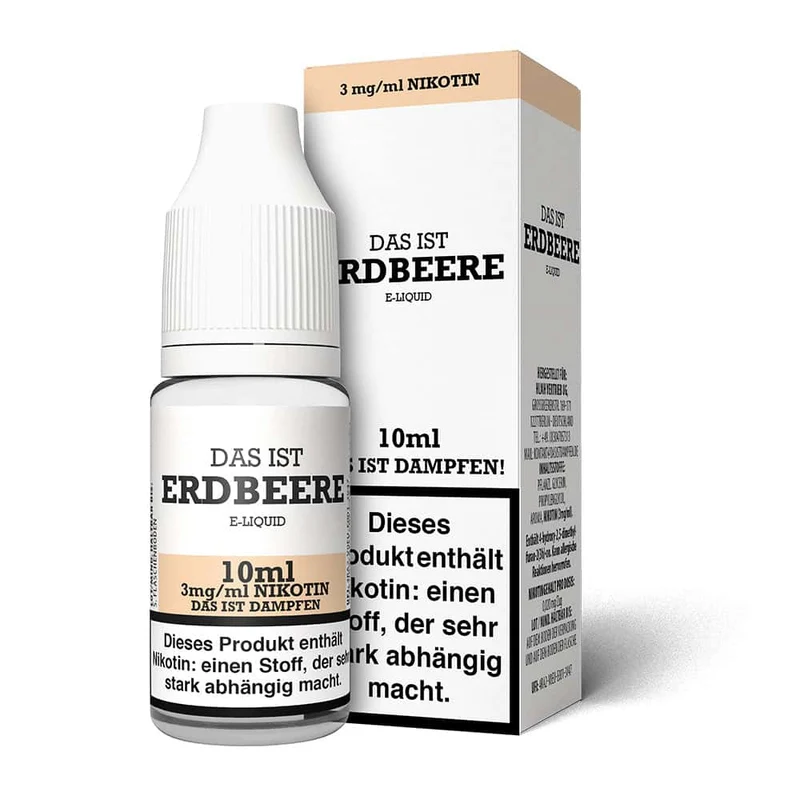 Das ist Dampfen Erdbeere Liquid 10ml
