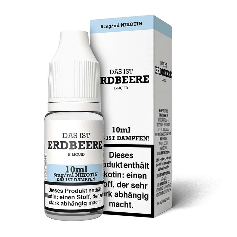 Das ist Dampfen Erdbeere Liquid 10ml