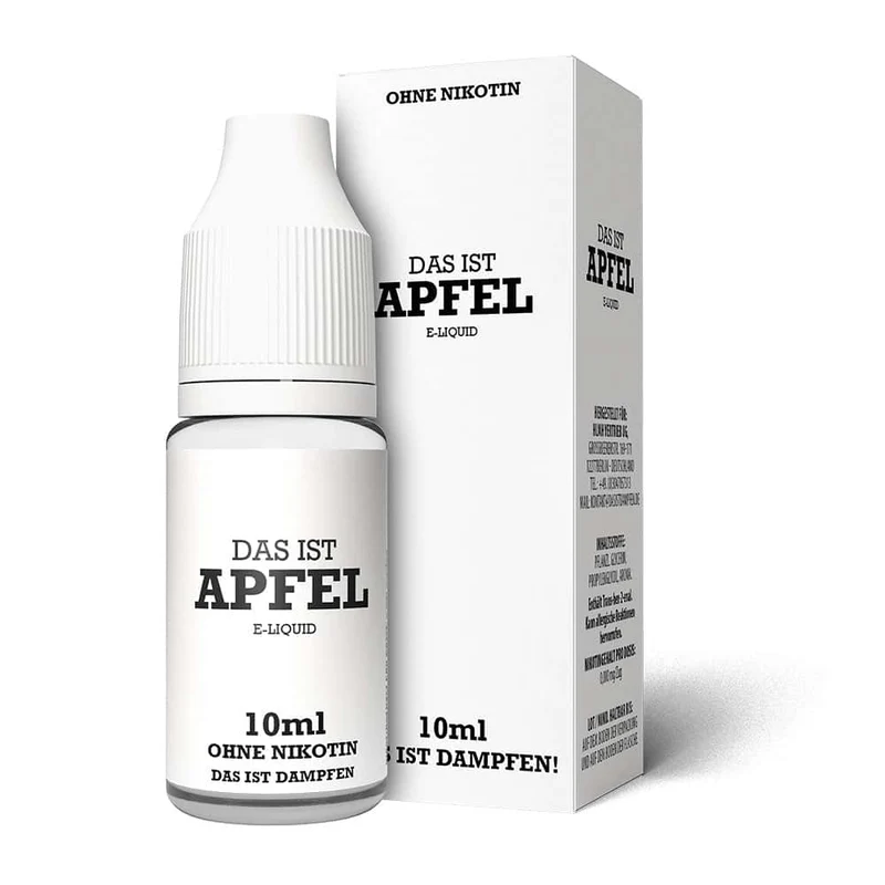 Das ist Dampfen Apfel Liquid 10ml