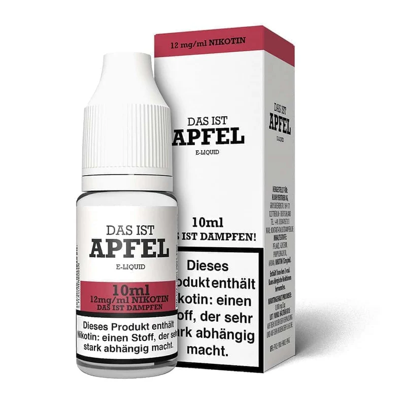 Das ist Dampfen Apfel Liquid 10ml