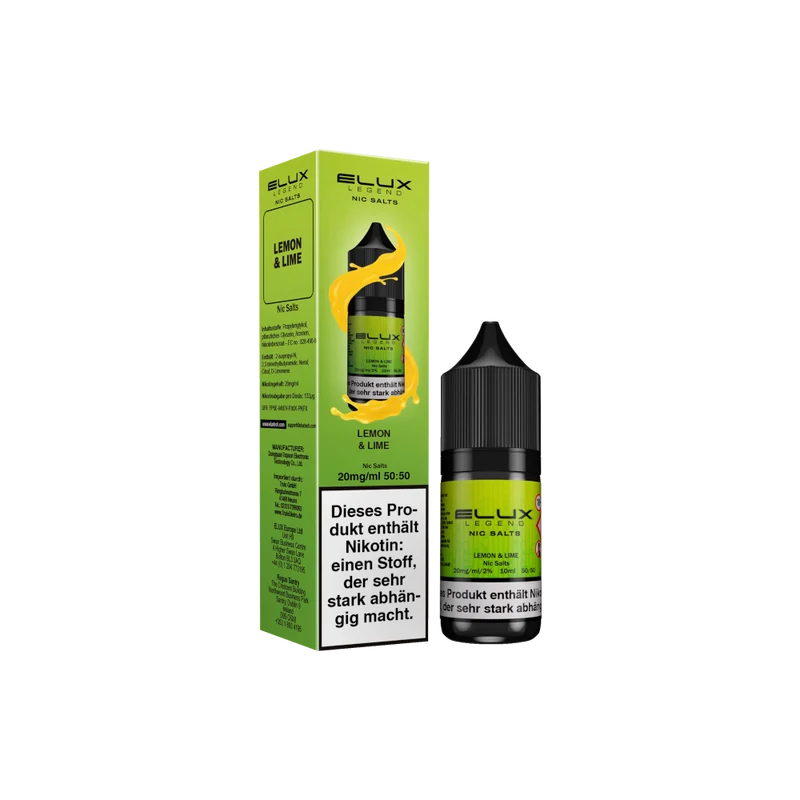 Elux - Nikotinsalz Liquid - Lemon & Lime