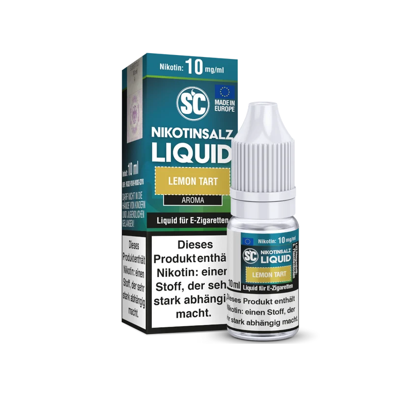 SC Lemon Tart Nikotinsalz Liquid – Zitronenkuchen Aroma – 10ml Flasche