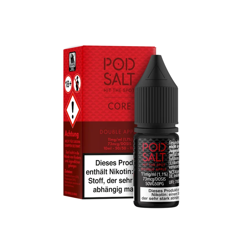 Pod Salt Core Double Apple Nikotinsalz Liquid – 10ml E-Zigarette Aroma