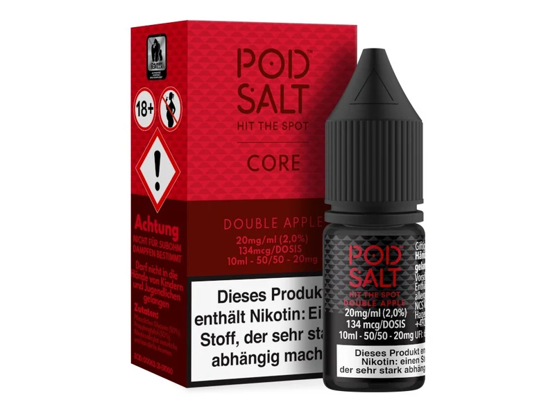 Pod Salt Core Double Apple Nikotinsalz Liquid – 10ml E-Zigarette Aroma