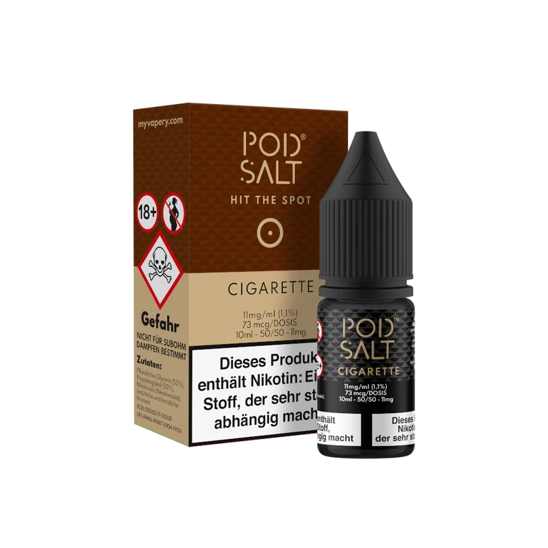 Pod Salt Cigarette Nikotinsalz Liquid – Tabak Aroma E-Zigarette 10ml