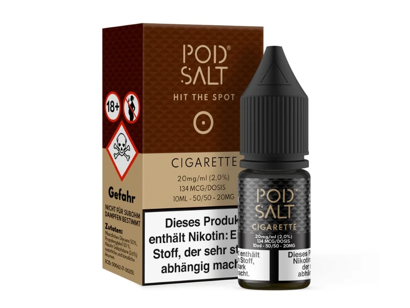 Pod Salt Cigarette Nikotinsalz Liquid – Tabak Aroma E-Zigarette 10ml