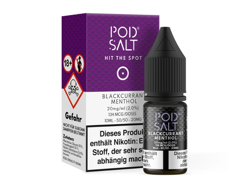 Pod Salt Blackcurrant Menthol Nikotinsalz Liquid - 20mg/ml - 10ml