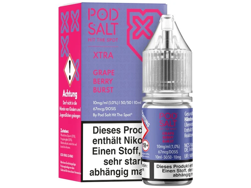 Pod Salt X Grape Berry Burst Nikotinsalz Liquid – Traube & Beeren 10ml