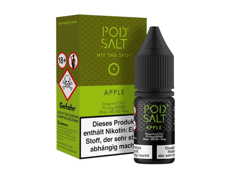 Pod Salt Apple Nikotinsalz Liquid – Fruchtiger Apfel Geschmack 10ml