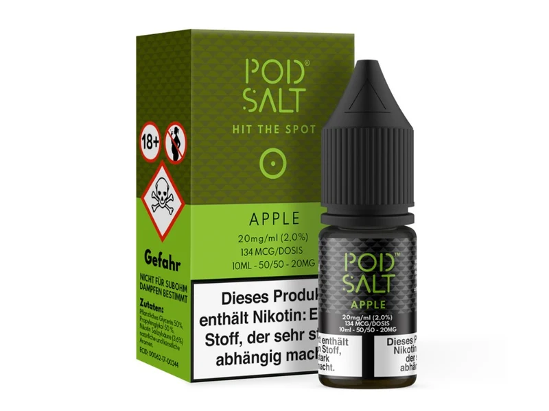 Pod Salt Apple Nikotinsalz Liquid – Fruchtiger Apfel Geschmack 10ml