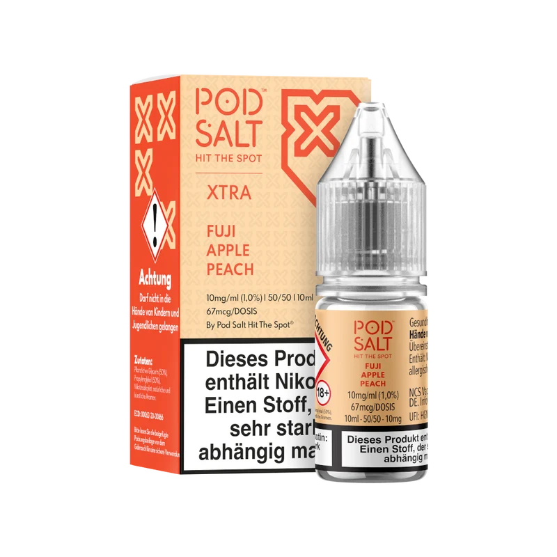 Pod Salt X Fuji Apple Peach Nikotinsalz Liquid – 10ml E-Liquid