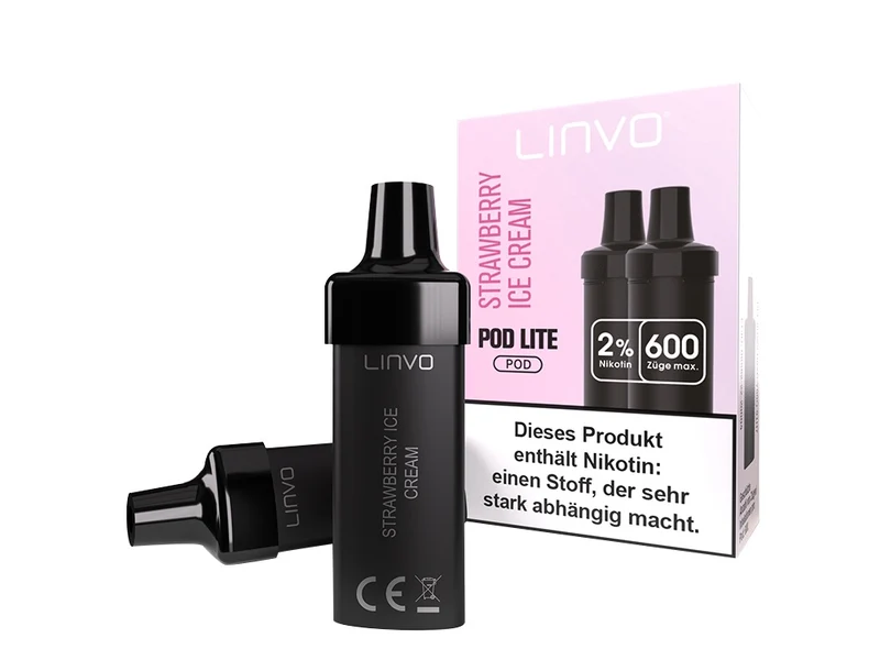 Linvo Pod Lite Cartridge – Banana Ice Cream – 20mg Nikotinsalz (2 Stück)