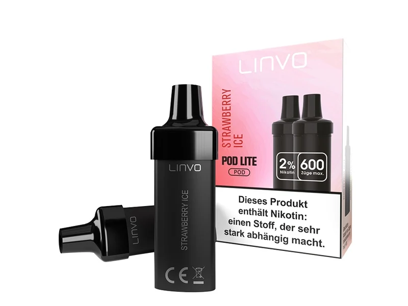 Linvo Pod Lite Cartridge – Banana Ice Cream – 20mg Nikotinsalz (2 Stück)