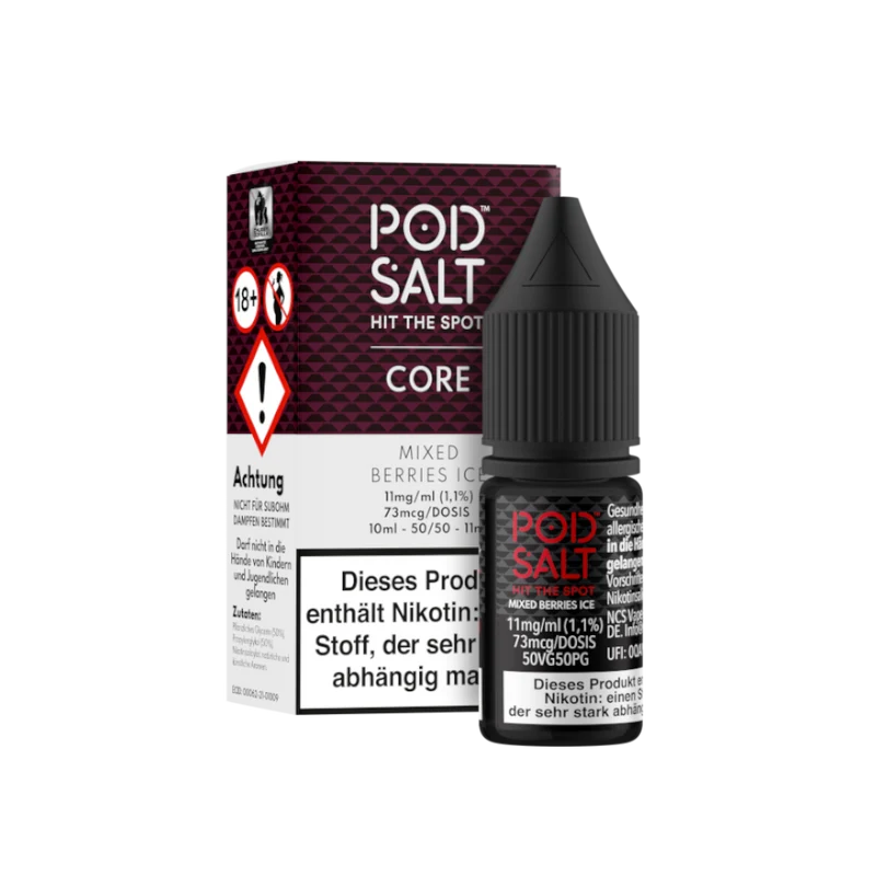 Pod Salt Mixed Berries Ice Nikotinsalz Liquid – 10ml E-Zigarette Liquid