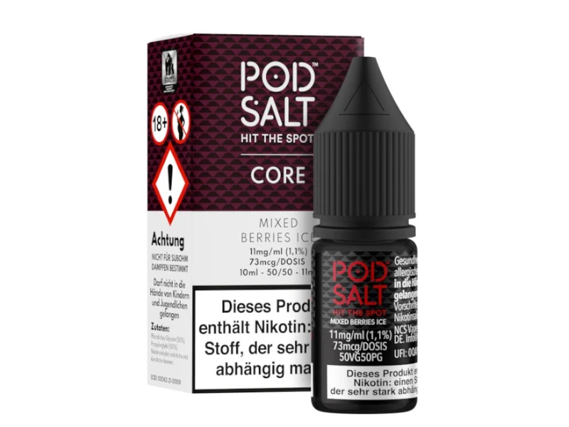 Pod Salt Mixed Berries Ice Nikotinsalz Liquid – 10ml E-Zigarette Liquid