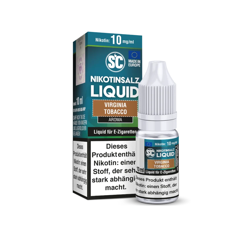 SC Virginia Tobacco Nikotinsalz Liquid – 10ml E-Liquid (20mg/ml)