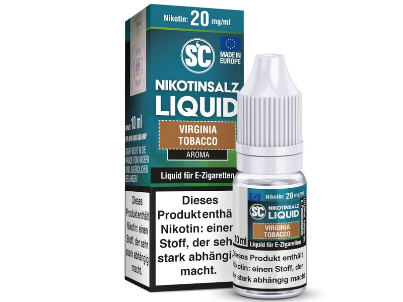 SC Virginia Tobacco Nikotinsalz Liquid – 10ml E-Liquid (20mg/ml)