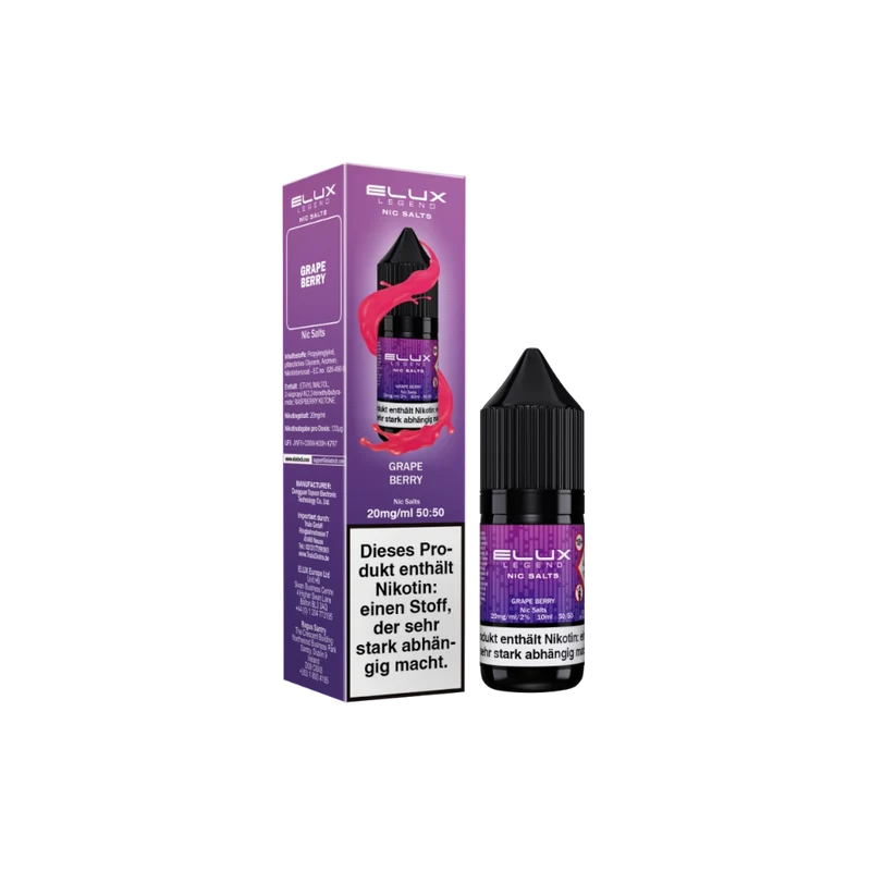 Elux - Nikotinsalz Liquid - Grape Berry