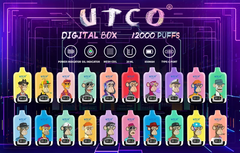 [Clearance Sale] UTCO DIGITAL BOX 12000 Puffs Einweg Disposable Kit (10 Stück/Packung)