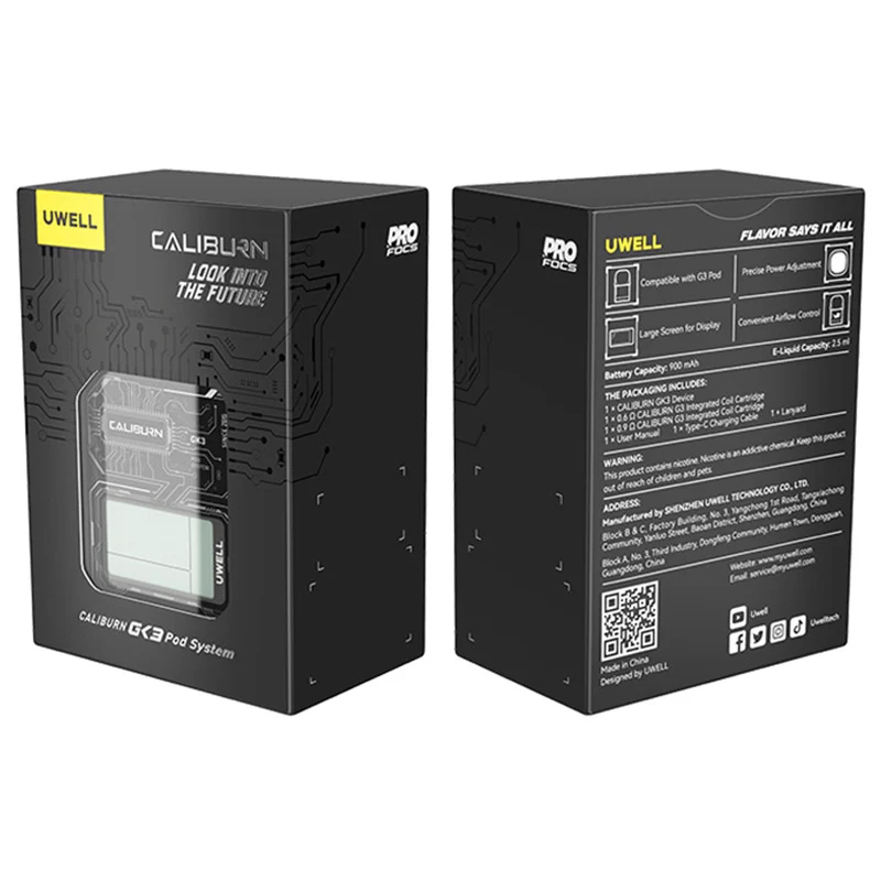 Uwell Caliburn GK3 Pod Kit 900mAh 2,5ml