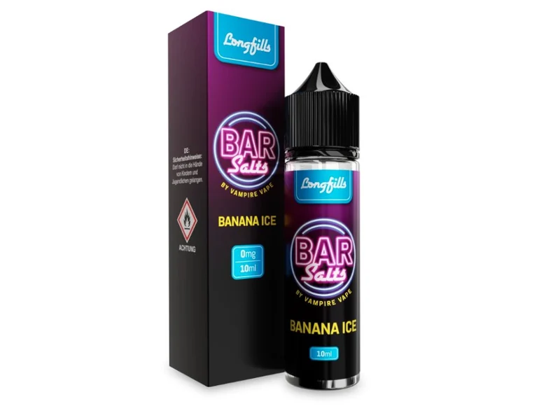 Vampire Vape - Bar Salts - Banana Ice - Longfill Aroma 10ml (60ml Flasche)