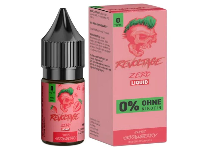 Revoltage - Super Strawberry - 10ml Fertigliquid (Nikotinfrei)