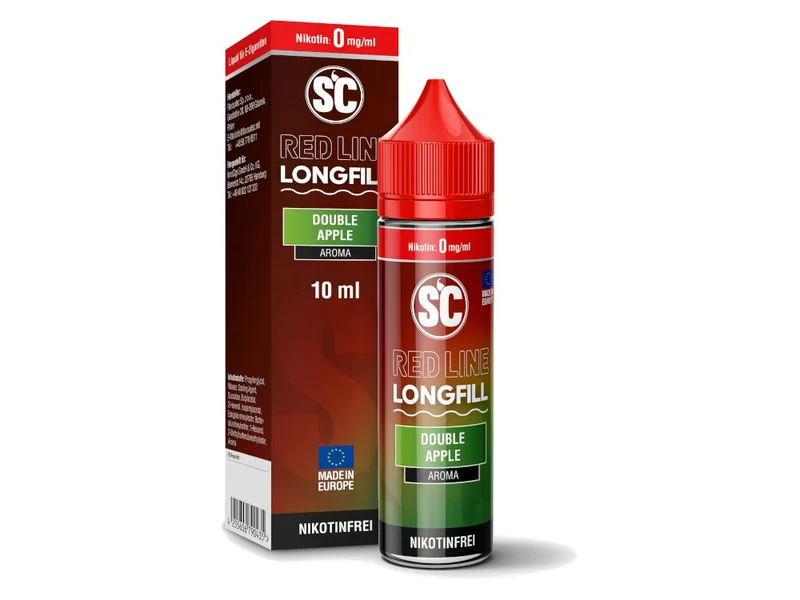 SC - Red Line - Double Apple - Longfill Aroma 10ml (60ml Flasche)
