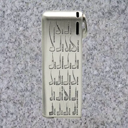 IM Corona: Pipe Lighters: PIPEMASTER PEWTER w/ PIPE SHAPES