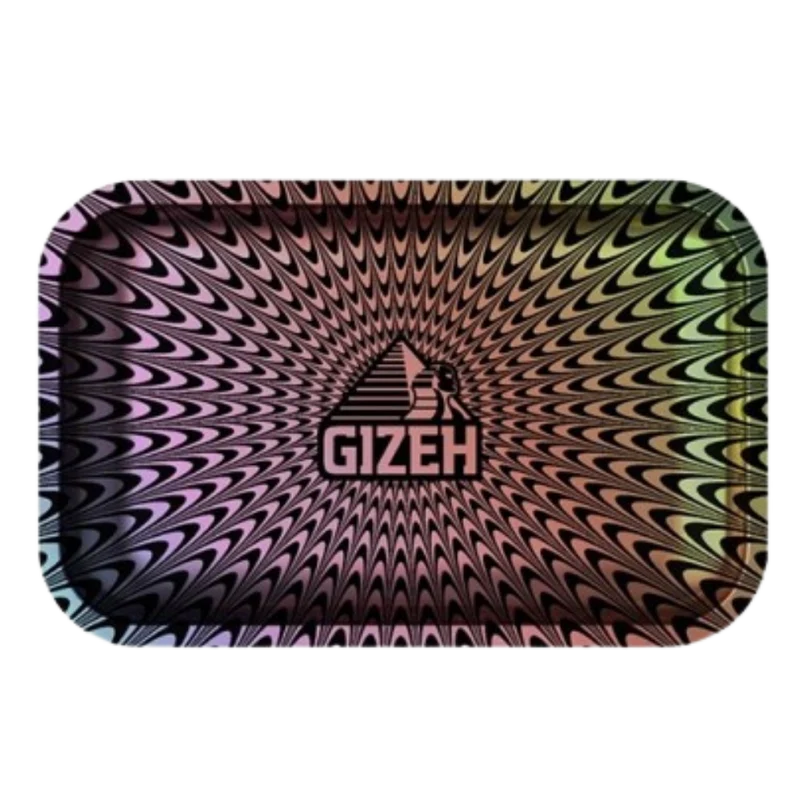 GIZEH - Rolling Tray Medium - 27.5 x 17.5cm - Trippy Colered
