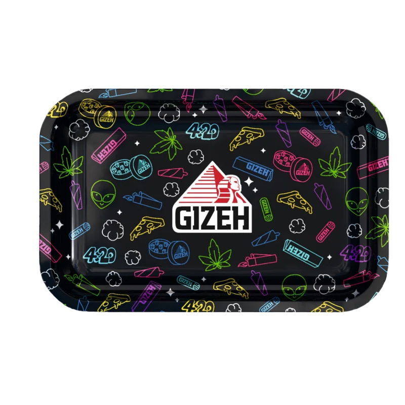 GIZEH - Rolling Tray Medium - 27.5 x 17.5cm - Comic black - Medium