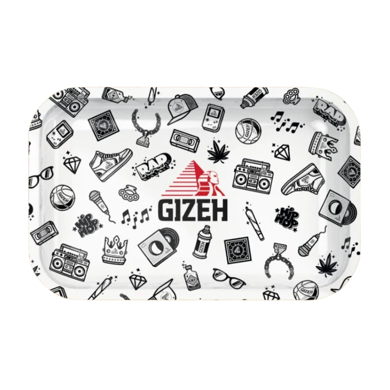 GIZEH - Rolling Tray Medium - 27.5 x 17.5cm - Comic white - Medium