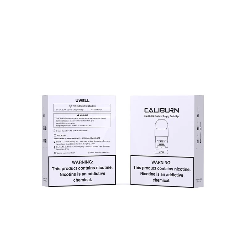 Uwell Caliburn Explorer Empty Pod Cartridge 2ml 2 Stück/Packung