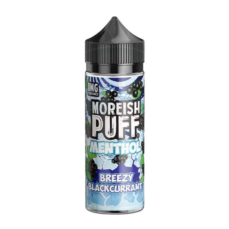 Moreish Puff - Menthol - 0mg Shortfill - Breezy Blackcurrant