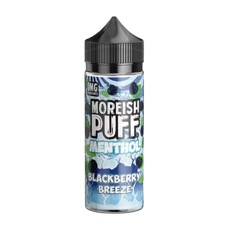 Moreish Puff - Menthol - 0mg Shortfill - Blackberry Breeze