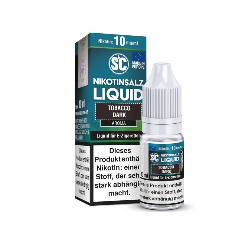 SC Tobacco Dark Nikotinsalz Liquid – Rauchiger Tabakgeschmack, 10ml