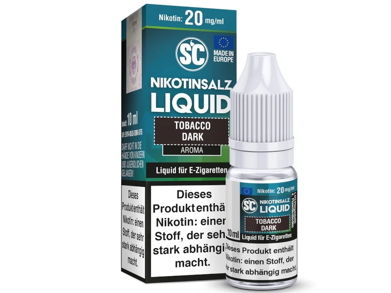 SC Tobacco Dark Nikotinsalz Liquid – Rauchiger Tabakgeschmack, 10ml