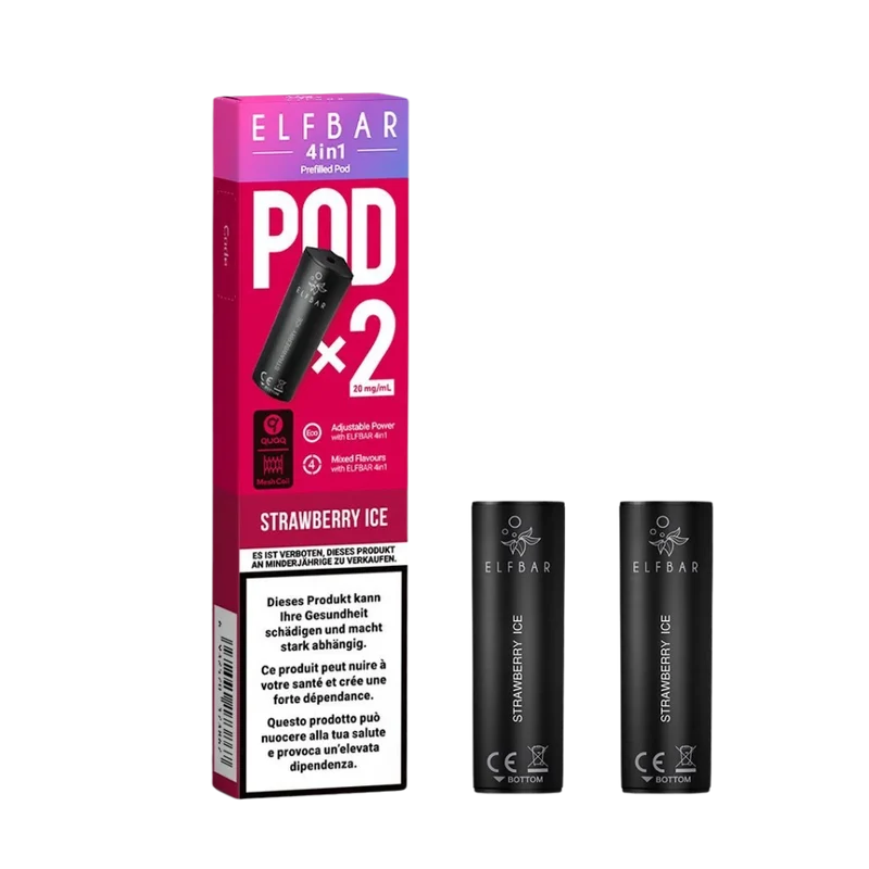 Elf Bar - 4in1 Pod - 2 x 2ml - Strawberry Ice