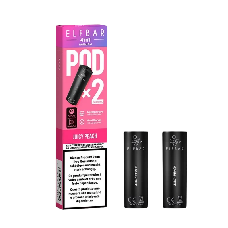 Elf Bar - 4in1 Pod - 2 x 2ml - Jucy Peach