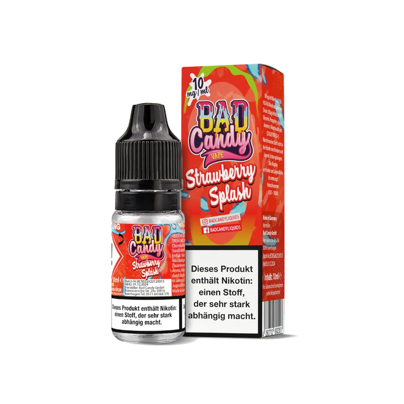 Bad Candy Liquids - Strawberry Splash - Nikotinsalz Liquid 10 mg/ml