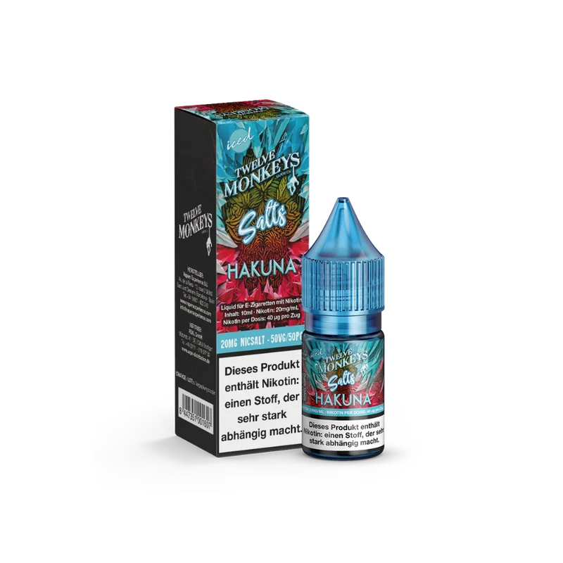 Twelve Monkeys - Iced - Nikotinsalz Liquid - Hakuna