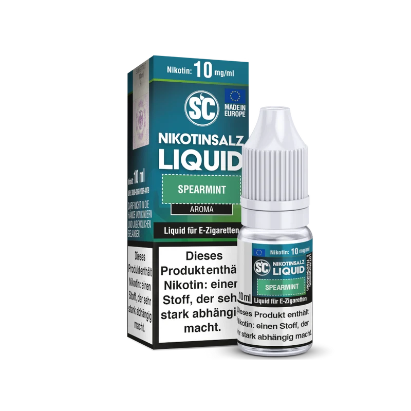 SC Spearmint Nikotinsalz Liquid – Minze E-Liquid für E-Zigaretten 10ml